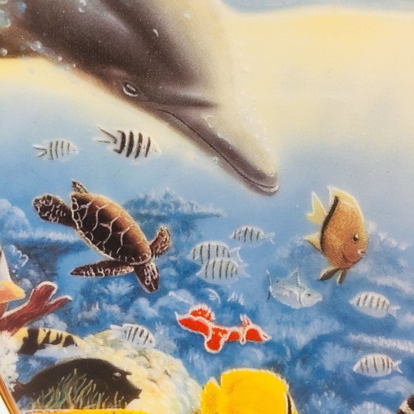 Colorful Dolphins Plate Tales of Tavarus Under the Sea Collectible Art Plate USA - Picture 4 of 7